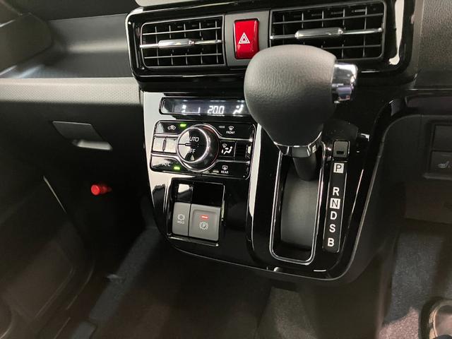 タントカスタムＸ　届出済未使用車　両側電動スライドドア追突被害軽減ブレーキ　スマアシ　コーナーセンサー　ＬＥＤ　スマートキー　両側電動スライドドア　前席シートヒーター　オートエアコン　ナビ取付時用バックカメラ（滋賀県）の中古車