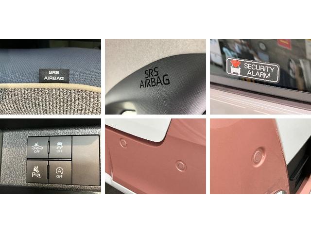 ムーヴキャンバスストライプスＧ　届出済未使用車　両側電動スライドドア追突被害軽減ブレーキ　スマアシ　コーナーセンサー　ＬＥＤ　スマートキー　両側電動スライドドア　前席シートヒーター　ナビ取付時用バックカメラ（滋賀県）の中古車