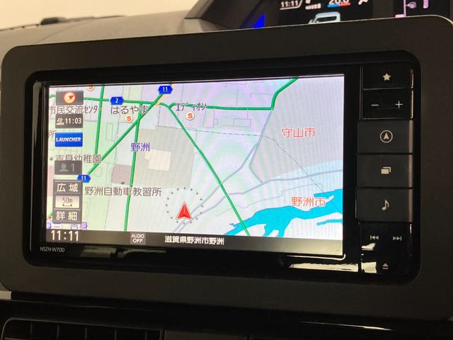 タントカスタムＸセレクション　フナビ　バックカメラ　車検整備付追突被害軽減ブレーキ　スマアシ　コーナーセンサー　ＬＥＤ　スマートキー　両側電動スライドドア　前席シートヒーター　フルセグナビ　ＤＶＤ　Ｂｌｕｅｔｏｏｔｈ　ＵＳＢ　バックカメラ（滋賀県）の中古車
