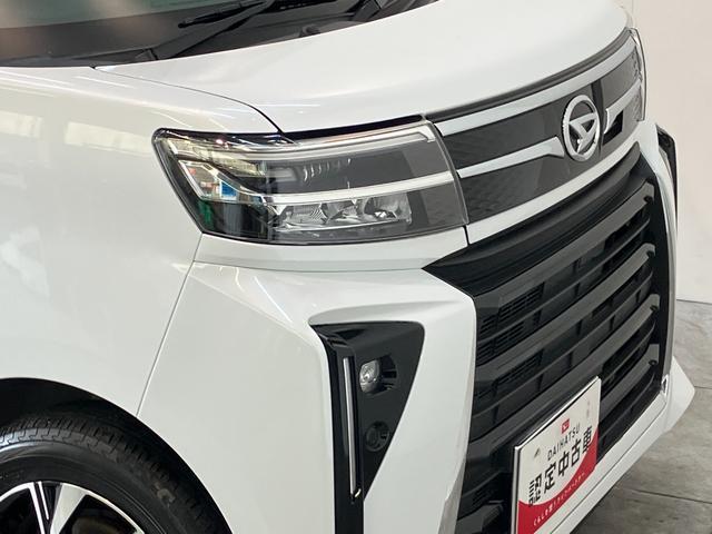 タントカスタムＸ　両側電動スライドドア　ＬＥＤヘッドライト衝突被害軽減ブレーキ　コーナーセンサー　バックカメラ（ナビ装着時用）　両側電動スライドドア　前席シートヒーター　電動パーキングブレーキ　ＬＥＤヘッドライト　オートライト　オートエアコン　スマートキー（滋賀県）の中古車
