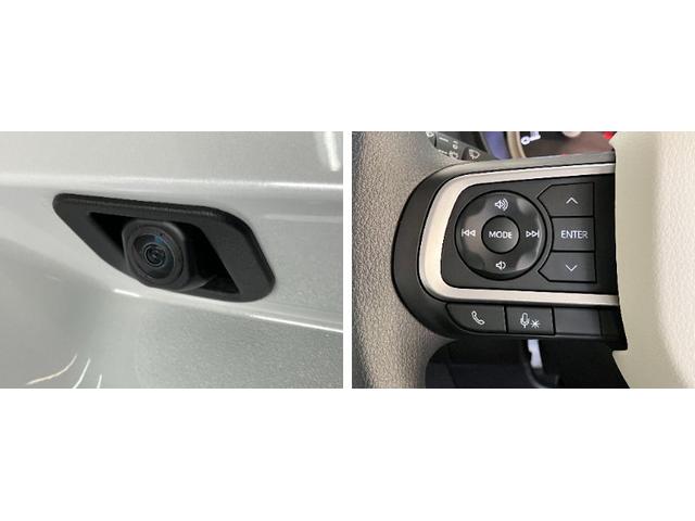 ムーヴキャンバスストライプスＧ　届出済未使用車　両側電動スライドドア追突被害軽減ブレーキ　スマアシ　コーナーセンサー　ＬＥＤ　スマートキー　両側電動スライドドア　前席シートヒーター　ナビ取付時用バックカメラ（滋賀県）の中古車