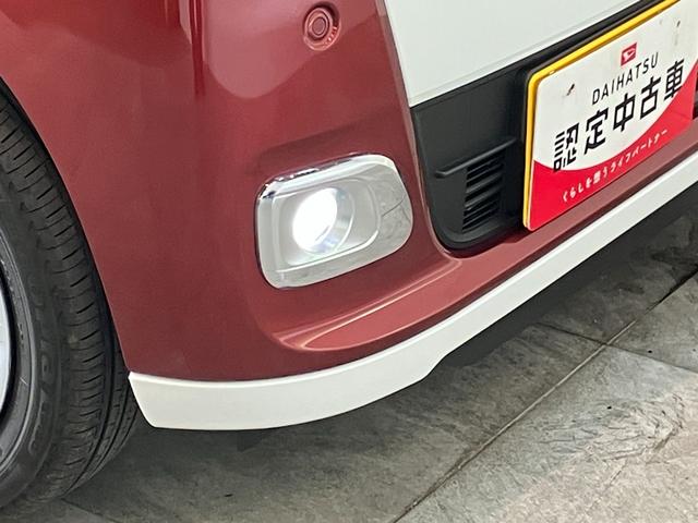 ムーヴキャンバスストライプスＧ　届出済未使用車　両側電動スライドドア追突被害軽減ブレーキ　スマアシ　コーナーセンサー　ＬＥＤ　スマートキー　両側電動スライドドア　前席シートヒーター　ナビ取付時用バックカメラ（滋賀県）の中古車