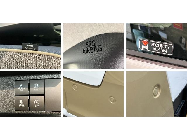 ムーヴキャンバスストライプスＧ　届出済未使用車　両側電動スライドドア追突被害軽減ブレーキ　スマアシ　コーナーセンサー　ＬＥＤ　スマートキー　両側電動スライドドア　前席シートヒーター　ナビ取付時用バックカメラ（滋賀県）の中古車