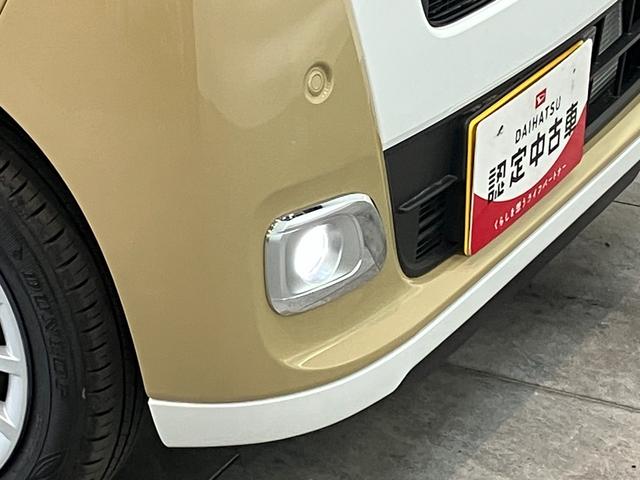 ムーヴキャンバスストライプスＧ　届出済未使用車　両側電動スライドドア追突被害軽減ブレーキ　スマアシ　コーナーセンサー　ＬＥＤ　スマートキー　両側電動スライドドア　前席シートヒーター　ナビ取付時用バックカメラ（滋賀県）の中古車