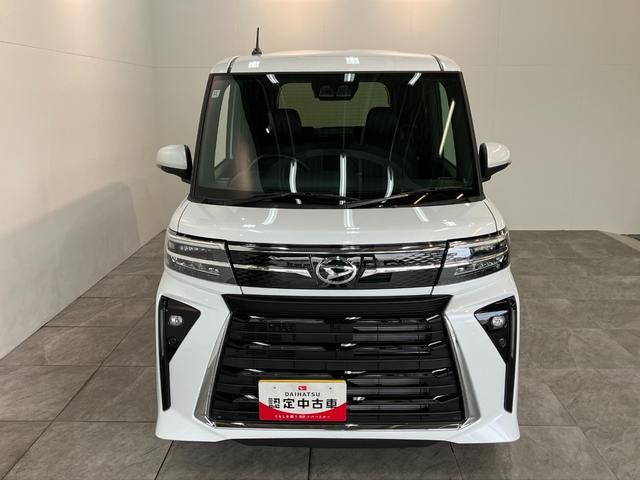 タントカスタムＸ　届出済未使用車　両側電動スライドドア追突被害軽減ブレーキ　スマアシ　コーナーセンサー　ＬＥＤ　スマートキー　両側電動スライドドア　前席シートヒーター　オートエアコン　ナビ取付時用バックカメラ（滋賀県）の中古車