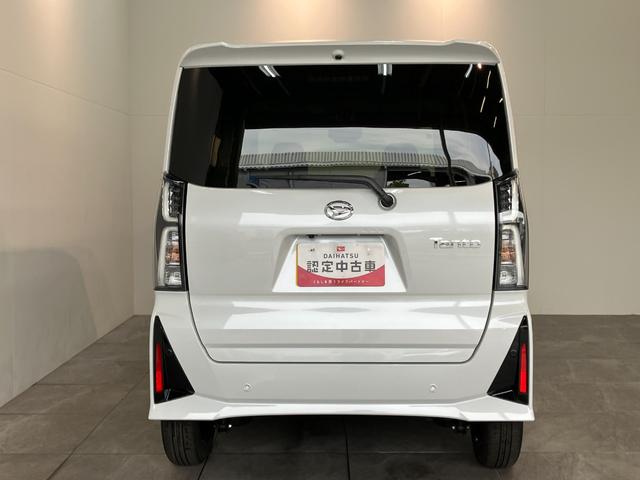 タントカスタムＸ　届出済未使用車　両側電動スライドドア追突被害軽減ブレーキ　スマアシ　コーナーセンサー　ＬＥＤ　スマートキー　両側電動スライドドア　前席シートヒーター　オートエアコン　ナビ取付時用バックカメラ（滋賀県）の中古車