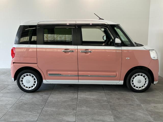 ムーヴキャンバスストライプスＧ　フルセグナビ　バックカメラ　車検整備付追突被害軽減ブレーキ　スマアシ　コーナーセンサー　ＬＥＤ　スマートキー　両側電動スライドドア　前席シートヒーター　フルセグナビ　ＤＶＤ　Ｂｌｕｅｔｏｏｔｈ　ＵＳＢ　バックカメラ　ＥＴＣ車載器（滋賀県）の中古車