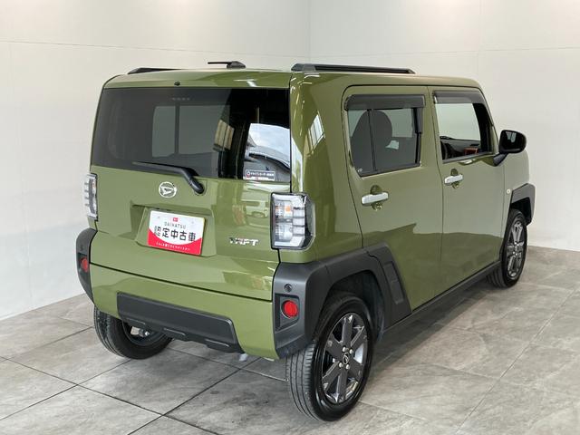 タフトＧターボ　４ＷＤ　フルセグナビ　パノラマカメラ　前後ドラレコ追突被害軽減ブレーキ　コーナーセンサー　ＬＥＤ　スマートキー　前席シートヒーター　レーダークルーズコントロール　フルセグナビ　ＤＶＤ　Ｂｌｕｅｔｏｏｔｈ　ＵＳＢ　パノラマカメラ　前後ドラレコ　ＥＴＣ（滋賀県）の中古車