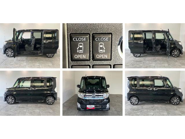 タントカスタムＲＳトップエディションＳＡ２　８型ナビ　バックカメラ追突被害軽減ブレーキ　スマアシ２　ＬＥＤ　スマートキー　両側電動スライドドア　８インチフルセグナビ　ＤＶＤ　Ｂｌｕｅｔｏｏｔｈ　ＵＳＢ　バックカメラ（滋賀県）の中古車