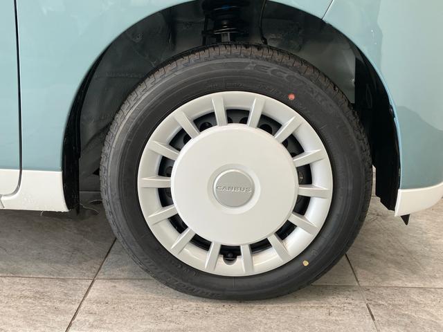 ムーヴキャンバスストライプスＧ　届出済未使用車　両側電動スライドドア追突被害軽減ブレーキ　スマアシ　コーナーセンサー　ＬＥＤ　スマートキー　両側電動スライドドア　前席シートヒーター　オートエアコン　ナビ取付時用バックカメラ（滋賀県）の中古車