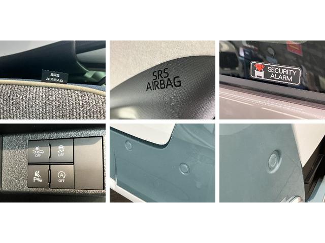 ムーヴキャンバスストライプスＧ　届出済未使用車　両側電動スライドドア追突被害軽減ブレーキ　スマアシ　コーナーセンサー　ＬＥＤ　スマートキー　両側電動スライドドア　前席シートヒーター　オートエアコン　ナビ取付時用バックカメラ（滋賀県）の中古車