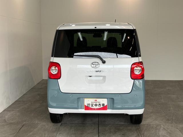 ムーヴキャンバスストライプスＧ　届出済未使用車　両側電動スライドドア追突被害軽減ブレーキ　スマアシ　コーナーセンサー　ＬＥＤ　スマートキー　両側電動スライドドア　前席シートヒーター　オートエアコン　ナビ取付時用バックカメラ（滋賀県）の中古車