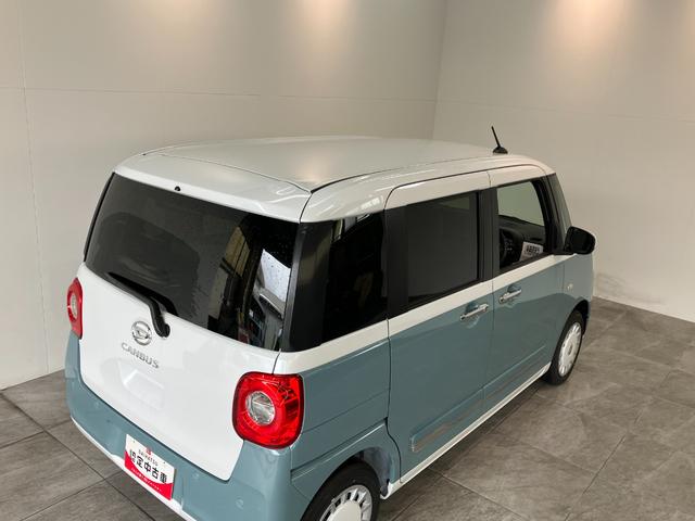 ムーヴキャンバスストライプスＧ　届出済未使用車　両側電動スライドドア追突被害軽減ブレーキ　スマアシ　コーナーセンサー　ＬＥＤ　スマートキー　両側電動スライドドア　前席シートヒーター　オートエアコン　ナビ取付時用バックカメラ（滋賀県）の中古車