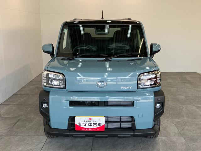 タフトＧ　届出済未使用車　前席シートヒーター　コーナーセンサー追突被害軽減ブレーキ　スマアシ　コーナーセンサー　ＬＥＤ　スマートキー　前席シートヒーター　オートエアコン　ナビ取付時用バックカメラ（滋賀県）の中古車
