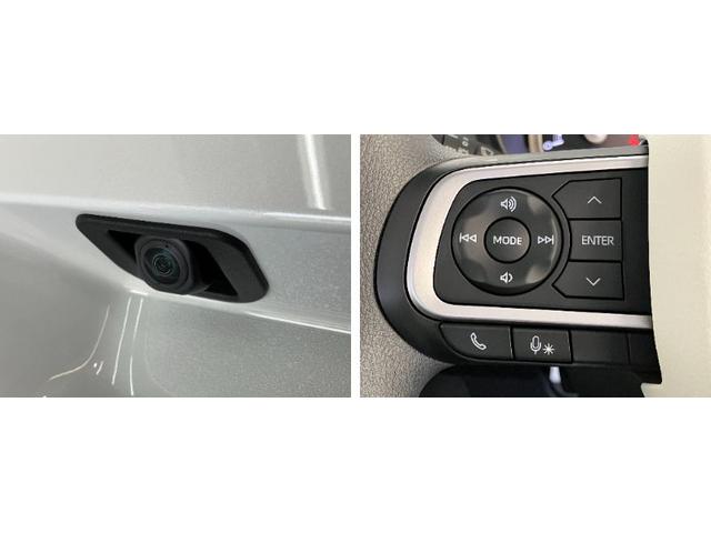 ムーヴキャンバスストライプスＧ　届出済未使用車　両側電動スライドドア追突被害軽減ブレーキ　スマアシ　コーナーセンサー　ＬＥＤ　スマートキー　両側電動スライドドア　前席シートヒーター　ナビ取付時用バックカメラ（滋賀県）の中古車
