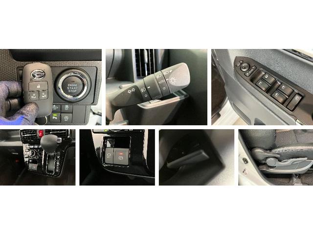 タントカスタムＸ　届出済未使用車　両側電動スライドドア追突被害軽減ブレーキ　スマアシ　コーナーセンサー　ＬＥＤ　スマートキー　両側電動スライドドア　前席シートヒーター　オートエアコン　ナビ取付時用バックカメラ（滋賀県）の中古車
