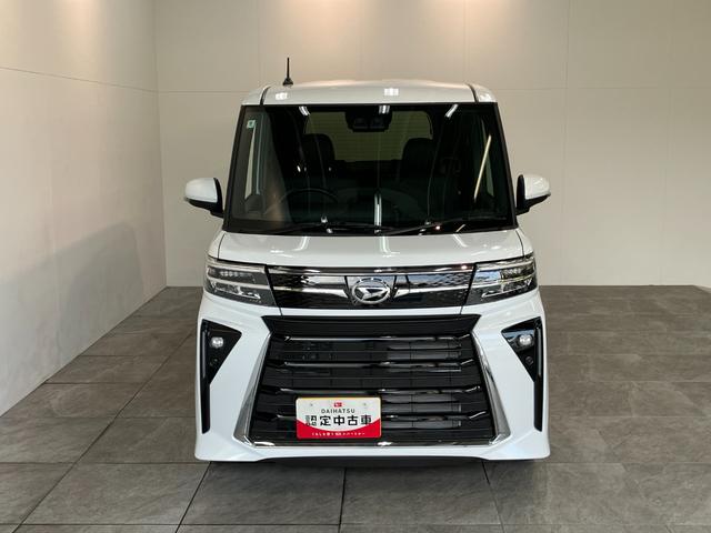 タントカスタムＸ　届出済未使用車　両側電動スライドドア追突被害軽減ブレーキ　スマアシ　コーナーセンサー　ＬＥＤ　スマートキー　両側電動スライドドア　前席シートヒーター　オートエアコン　ナビ取付時用バックカメラ（滋賀県）の中古車