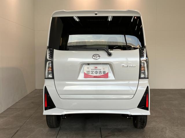 タントカスタムＸ　届出済未使用車　両側電動スライドドア追突被害軽減ブレーキ　スマアシ　コーナーセンサー　ＬＥＤ　スマートキー　両側電動スライドドア　前席シートヒーター　オートエアコン　ナビ取付時用バックカメラ（滋賀県）の中古車