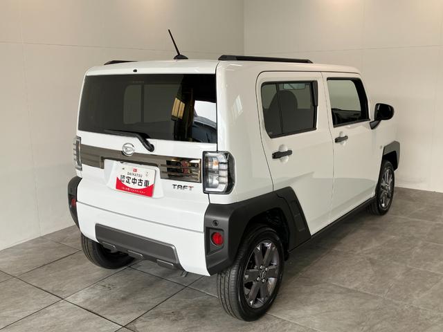 タフトＧダーククロムベンチャー　ＬＥＤ　届出済未使用車追突被害軽減ブレーキ　コーナーセンサー　ＬＥＤ　スマートキー　オートエアコン　前席シートヒーター　ナビ取付時用バックカメラ　オートライト　エコアイドル（滋賀県）の中古車