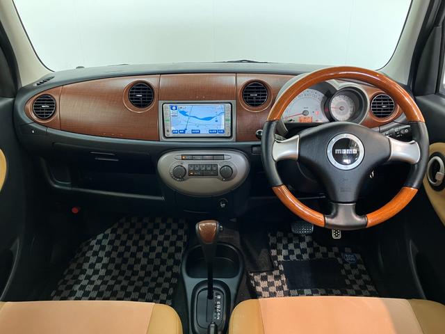 ミラジーノプレミアムＸ　走行５万５千キロ台７　車検整備付ウッド調インテリア　ＭＯＭＯステアリング　オートエアコン　キーレス　ナビ（滋賀県）の中古車