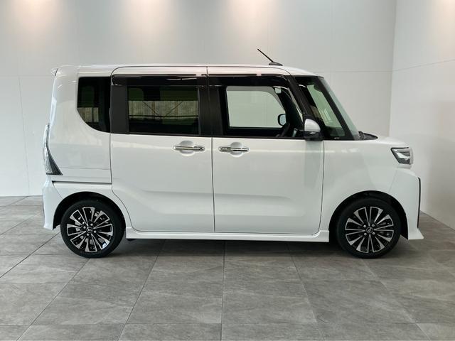 タントカスタムＲＳ　フルセグナビ　バックカメラ　後席モニター衝突被害軽減ブレーキ　コーナーセンサー　両側電動スライドドア　シートヒーター　ＬＥＤ　フルセグナビ　ＤＶＤ　Ｂｌｕｅｔｏｏｔｈ　後席モニター　バックカメラ　前後ドラレコ　オートライト　スマートキー（滋賀県）の中古車