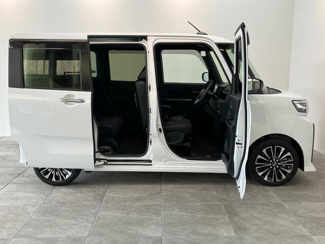 タントカスタムＲＳ　フルセグナビ　バックカメラ　後席モニター衝突被害軽減ブレーキ　コーナーセンサー　両側電動スライドドア　シートヒーター　ＬＥＤ　フルセグナビ　ＤＶＤ　Ｂｌｕｅｔｏｏｔｈ　後席モニター　バックカメラ　前後ドラレコ　オートライト　スマートキー（滋賀県）の中古車