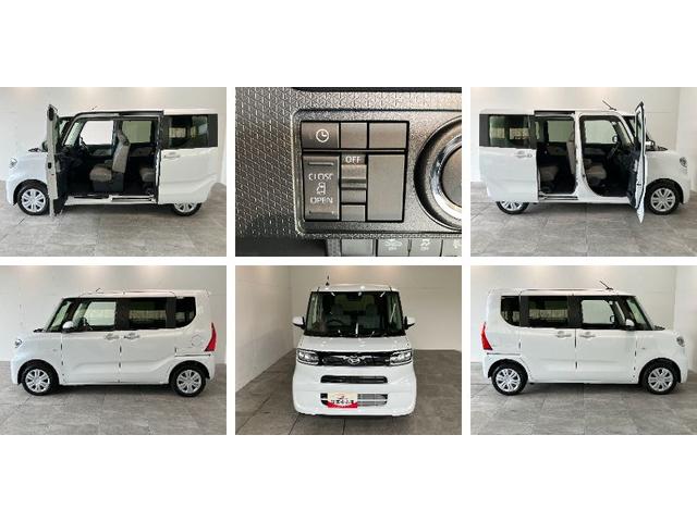 タントＸ　届出済未使用車　左側電動スライドドア　ＬＥＤヘッドライト衝突被害軽減ブレーキ　コーナーセンサー　バックカメラ（ナビ装着時用）　前席シートヒーター　電動パーキングブレーキ　　電動格納ミラー　オートライト　オートエアコン　スマートキー　エコアイドル（滋賀県）の中古車