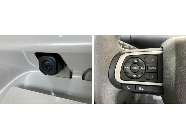 タントＸ　届出済未使用車　左側電動スライドドア　ＬＥＤヘッドライト衝突被害軽減ブレーキ　コーナーセンサー　バックカメラ（ナビ装着時用）　前席シートヒーター　電動パーキングブレーキ　　電動格納ミラー　オートライト　オートエアコン　スマートキー　エコアイドル（滋賀県）の中古車