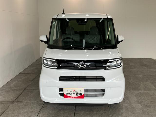 タントＸ　届出済未使用車　左側電動スライドドア　ＬＥＤヘッドライト衝突被害軽減ブレーキ　コーナーセンサー　バックカメラ（ナビ装着時用）　前席シートヒーター　電動パーキングブレーキ　　電動格納ミラー　オートライト　オートエアコン　スマートキー　エコアイドル（滋賀県）の中古車