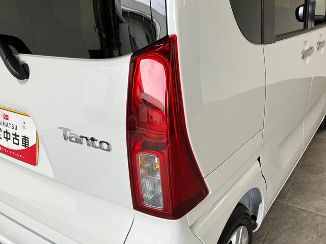 タントＸ　届出済未使用車　左側電動スライドドア　ＬＥＤヘッドライト衝突被害軽減ブレーキ　コーナーセンサー　バックカメラ（ナビ装着時用）　前席シートヒーター　電動パーキングブレーキ　　電動格納ミラー　オートライト　オートエアコン　スマートキー　エコアイドル（滋賀県）の中古車