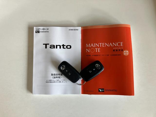 タントＸ　左側電動スライドドア　ＬＥＤヘッド　前席シートヒーター衝突被害軽減ブレーキ　コーナーセンサー　バックカメラ（ナビ装着時用）　左側電動スライドドア　前席シートヒーター　電動パーキング　ＬＥＤヘッド　オートライト　オートエアコン　スマートキー　エコアイドル（滋賀県）の中古車
