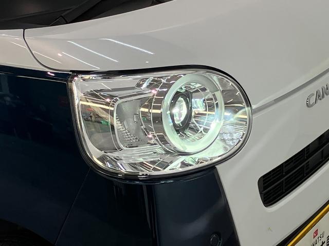 ムーヴキャンバスストライプスＧ　両側電動スライドドア　ＬＥＤヘッドライト衝突被害軽減ブレーキ　両側電動スライドドア　コーナーセンサー　バックカメラ（ナビ装着時用）　前席シートヒーター　電動パーキング　ＬＥＤヘッド　オートライト　オートエアコン　スマートキー　エコアイドル（滋賀県）の中古車