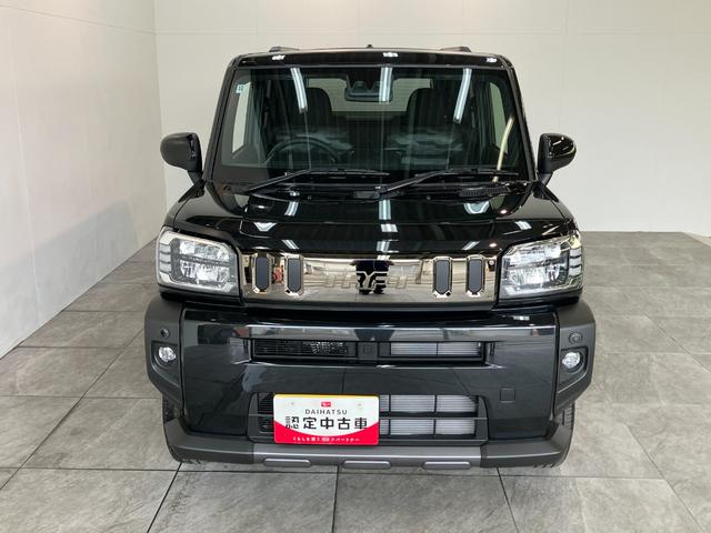 タフトＧ　ダーククロムベンチャー　届出済未使用車　前席シートヒータ衝突被害軽減ブレーキ　コーナーセンサー　ＬＥＤヘッドライト　バックカメラ（ナビ装着時用）　スマートキー　　前席シートヒーター　電動パーキングブレーキ　オートライト　スマートキー　エコアイドル（滋賀県）の中古車