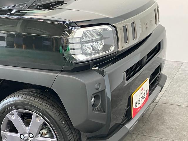 タフトＧ　ダーククロムベンチャー　届出済未使用車　前席シートヒータ衝突被害軽減ブレーキ　コーナーセンサー　ＬＥＤヘッドライト　バックカメラ（ナビ装着時用）　スマートキー　　前席シートヒーター　電動パーキングブレーキ　オートライト　スマートキー　エコアイドル（滋賀県）の中古車