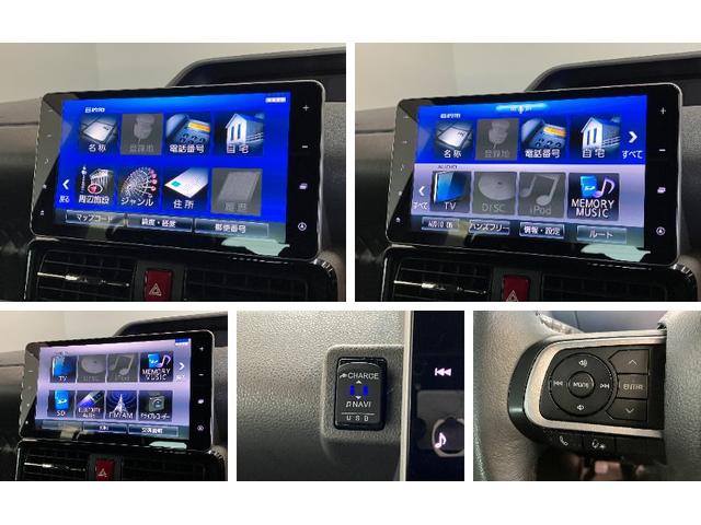 タントカスタムＲＳセレクション　ターボ　９型ナビ　バックカメラ追突被害軽減ブレーキ　　コーナーセンサー　ＬＥＤ　スマートキー　両側電動スライドドア　前席シートヒーター　９インチフルセグナビ　ＤＶＤ　Ｂｌｕｅｔｏｏｔｈ　ＵＳＢ　バックカメラ　前後ドラレコ（滋賀県）の中古車