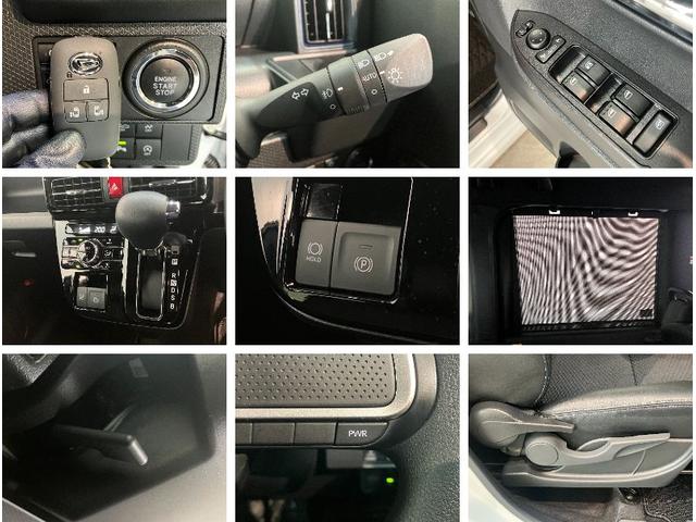 タントカスタムＸ　両側電動スライドドア　前席シートヒーター追突被害軽減ブレーキ　スマアシ　コーナーセンサー　ＬＥＤ　スマートキー　両側電動スライドドア　前席シートヒーター　オートエアコン　ナビ取付時用バックカメラ　１４インチアルミ　エコアイドル（滋賀県）の中古車