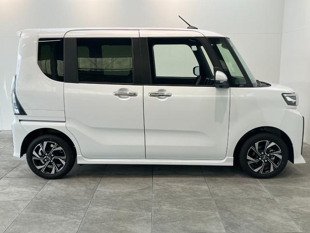 タントカスタムＸ　両側電動スライドドア　前席シートヒーター追突被害軽減ブレーキ　スマアシ　コーナーセンサー　ＬＥＤ　スマートキー　両側電動スライドドア　前席シートヒーター　オートエアコン　ナビ取付時用バックカメラ　１４インチアルミ　エコアイドル（滋賀県）の中古車