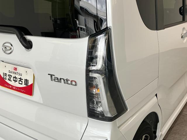 タントカスタムＸ　両側電動スライドドア　前席シートヒーター追突被害軽減ブレーキ　スマアシ　コーナーセンサー　ＬＥＤ　スマートキー　両側電動スライドドア　前席シートヒーター　オートエアコン　ナビ取付時用バックカメラ　１４インチアルミ　エコアイドル（滋賀県）の中古車
