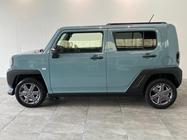 タフトＧダーククロムベンチャー　届出済未使用車　前席シートヒーター追突被害軽減ブレーキ　コーナーセンサー　ＬＥＤ　スマートキー　オートエアコン　前席シートヒーター　ナビ取付時用バックカメラ　電動パーキングブレーキ　オートライト　エコアイドル（滋賀県）の中古車