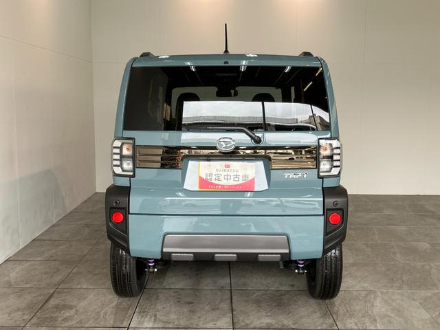 タフトＧダーククロムベンチャー　届出済未使用車　前席シートヒーター追突被害軽減ブレーキ　コーナーセンサー　ＬＥＤ　スマートキー　オートエアコン　前席シートヒーター　ナビ取付時用バックカメラ　電動パーキングブレーキ　オートライト　エコアイドル（滋賀県）の中古車