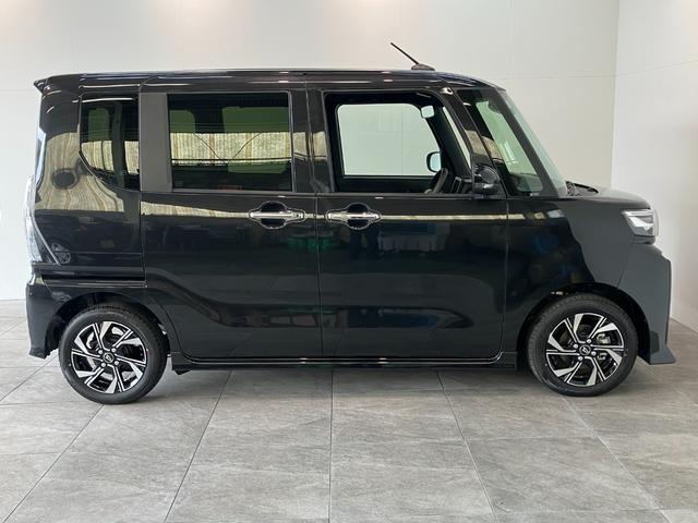 タントカスタムＸ　届出済未使用車　両側電動スライドドア　ＬＥＤ追突被害軽減ブレーキ　コーナーセンサー　ＬＥＤ　スマートキー　両側電動スライドドア　前席シートヒーター　オートエアコン　ナビ取付時用バックカメラ　オートライト　エコアイドル（滋賀県）の中古車