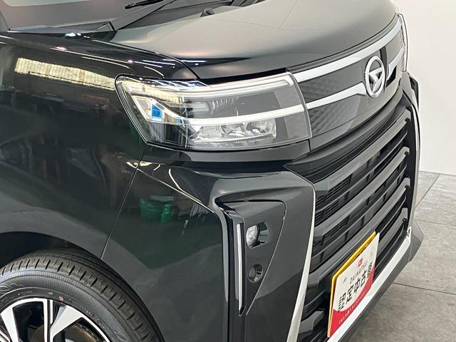 タントカスタムＸ　届出済未使用車　両側電動スライドドア　ＬＥＤ追突被害軽減ブレーキ　コーナーセンサー　ＬＥＤ　スマートキー　両側電動スライドドア　前席シートヒーター　オートエアコン　ナビ取付時用バックカメラ　オートライト　エコアイドル（滋賀県）の中古車