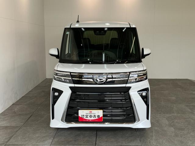 タントカスタムＸ　届出済未使用車　９型ディスプレイオーディオ追突被害軽減ブレーキ　コーナーセンサー　ＬＥＤヘッド　スマートキー　両側電動スライドドア　前席シートヒーター　オートエアコン　　フルセグ　Ｂｌｕｅｔｏｏｔｈ　ＵＳＢ　バックカメラ　エコアイドル（滋賀県）の中古車
