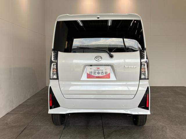 タントカスタムＸ　届出済未使用車　９型ディスプレイオーディオ追突被害軽減ブレーキ　コーナーセンサー　ＬＥＤヘッド　スマートキー　両側電動スライドドア　前席シートヒーター　オートエアコン　　フルセグ　Ｂｌｕｅｔｏｏｔｈ　ＵＳＢ　バックカメラ　エコアイドル（滋賀県）の中古車