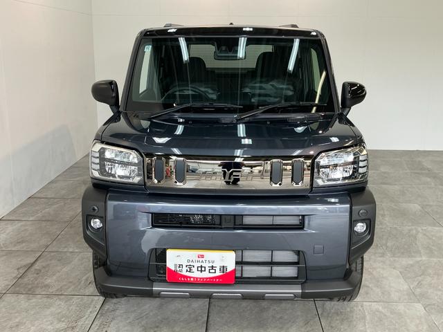 タフトＧダーククロムベンチャー　ＬＥＤ　届出済未使用車追突被害軽減ブレーキ　コーナーセンサー　ＬＥＤ　スマートキー　オートエアコン　前席シートヒーター　ナビ取付時用バックカメラ　オートライト　エコアイドル（滋賀県）の中古車