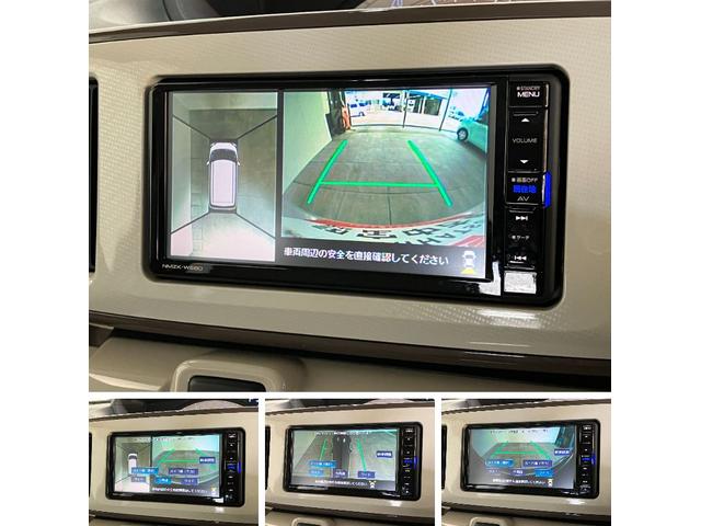 ムーヴキャンバスＸメイクアップリミテッドＳＡ３　フルセグナビ　パノラマカメラ追突被害軽減ブレーキ　スマアシ３　スマートキー　両側電動スライドドア　オートエアコン　フルセグナビ　ＤＶＤ　Ｂｌｕｅｔｏｏｔｈ　ＵＳＢ　ナビ連動ドラレコ　パノラマカメラ　オートライト　エコアイドル（滋賀県）の中古車