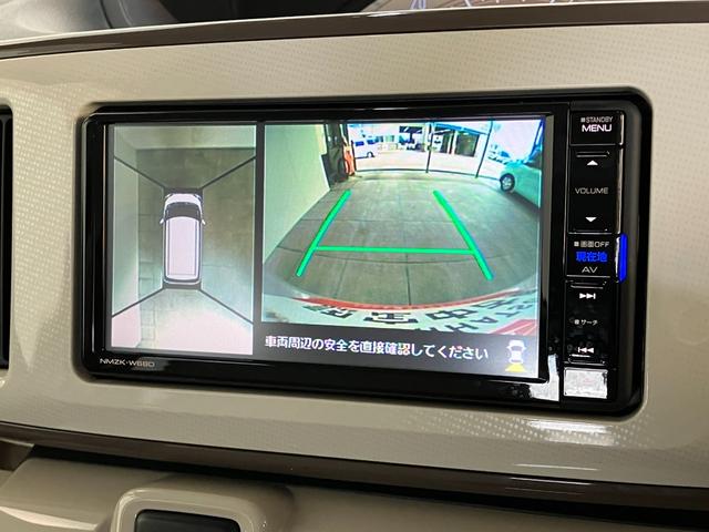 ムーヴキャンバスＸメイクアップリミテッドＳＡ３　フルセグナビ　パノラマカメラ追突被害軽減ブレーキ　スマアシ３　スマートキー　両側電動スライドドア　オートエアコン　フルセグナビ　ＤＶＤ　Ｂｌｕｅｔｏｏｔｈ　ＵＳＢ　ナビ連動ドラレコ　パノラマカメラ　オートライト　エコアイドル（滋賀県）の中古車