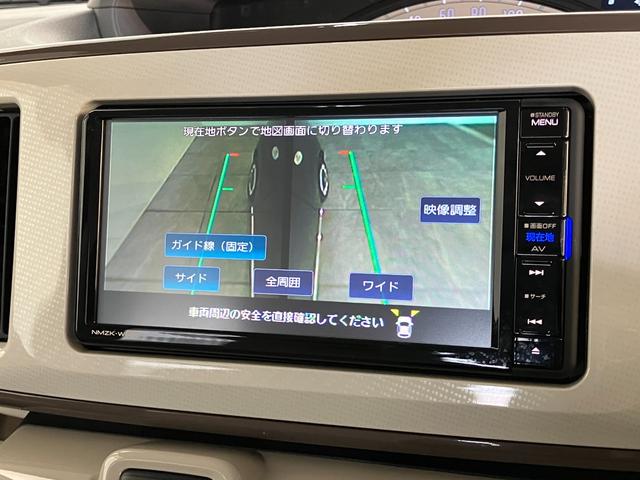 ムーヴキャンバスＸメイクアップリミテッドＳＡ３　フルセグナビ　パノラマカメラ追突被害軽減ブレーキ　スマアシ３　スマートキー　両側電動スライドドア　オートエアコン　フルセグナビ　ＤＶＤ　Ｂｌｕｅｔｏｏｔｈ　ＵＳＢ　ナビ連動ドラレコ　パノラマカメラ　オートライト　エコアイドル（滋賀県）の中古車