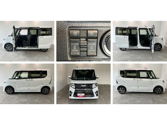 タントカスタムＸセレクション　４ＷＤ　フルセグナビ　バックカメラ追突被害軽減ブレーキ　コーナーセンサー　ＬＥＤヘッド　スマートキー　両側電動スライドドア　前席シートヒーター　オートエアコン　ＤＶＤ　Ｂｌｕｅｔｏｏｔｈ　ＵＳＢ　オートライト　エコアイドル（滋賀県）の中古車