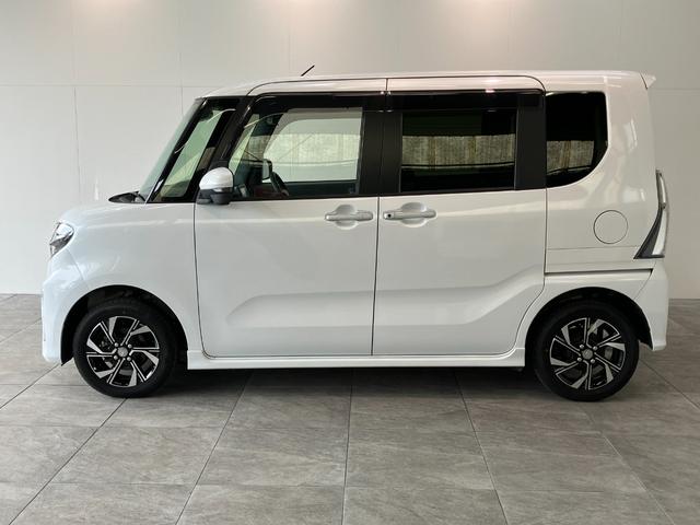 タントカスタムＸセレクション　４ＷＤ　フルセグナビ　バックカメラ追突被害軽減ブレーキ　コーナーセンサー　ＬＥＤヘッド　スマートキー　両側電動スライドドア　前席シートヒーター　オートエアコン　ＤＶＤ　Ｂｌｕｅｔｏｏｔｈ　ＵＳＢ　オートライト　エコアイドル（滋賀県）の中古車